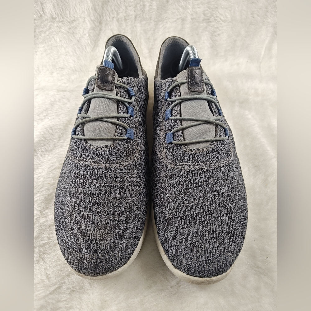 OluKai Alapa Li Slip On Lace Up Comfort Shoes Loafers Gray White Men’s Size 10